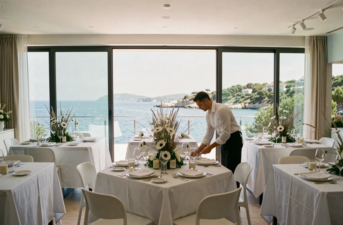 Lieu événementiel Le Carré à Sainte-Maxime sur la côte varoise avec terrasse vue mer et salle de réception